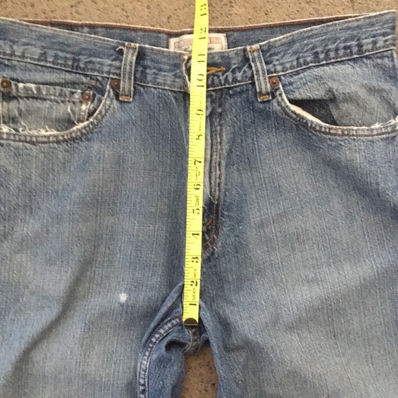 LEVI STRAUSS Distressed Denim Blue Jeans Size 34 x 34 - Picture 11 of 11